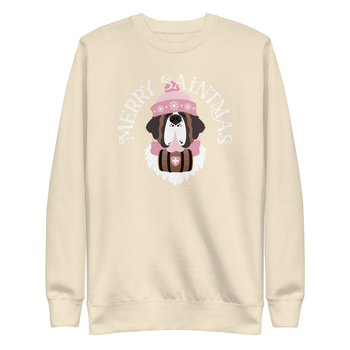 Merry Saintmas Pink Sweatshirt - Lucy + Norman