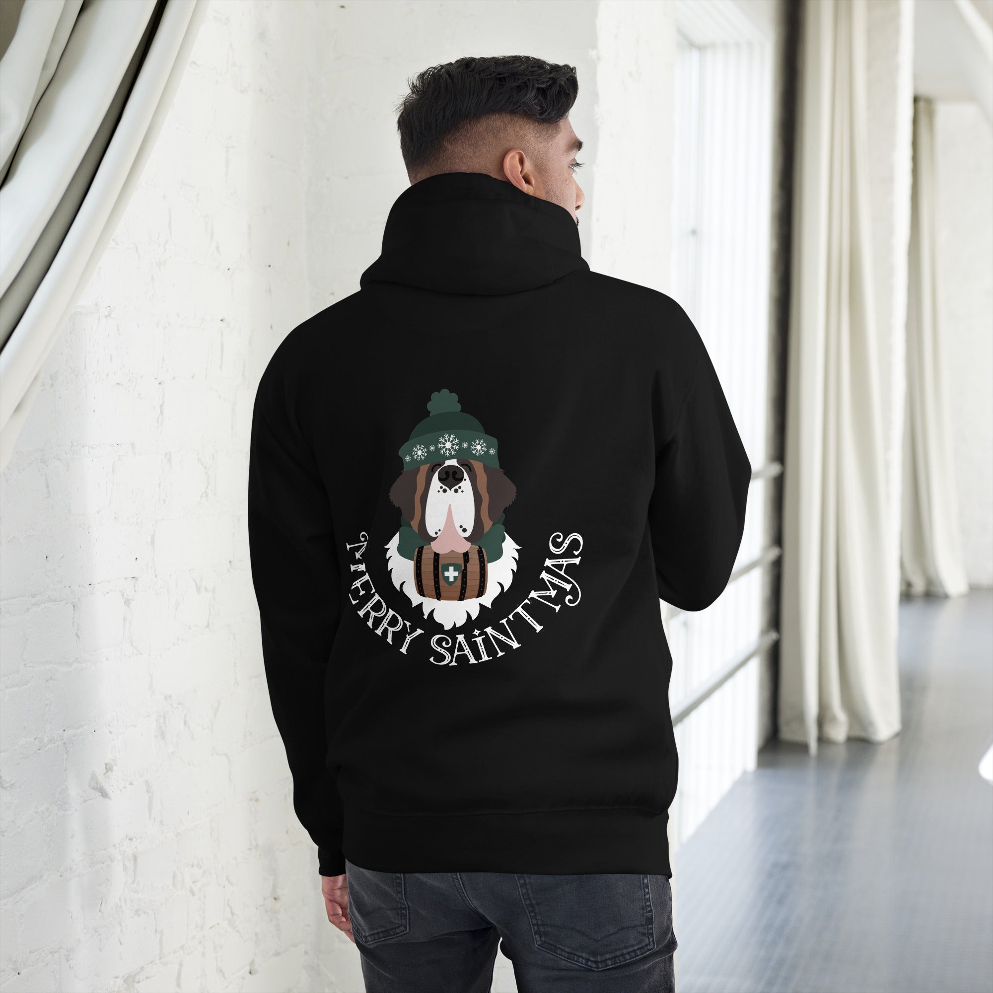 Merry Saintmas Green Back Hoodie - Lucy + Norman