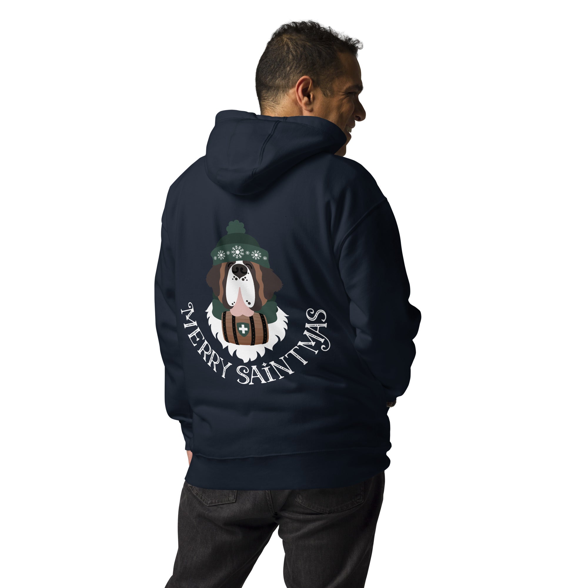 Merry Saintmas Green Back Hoodie - Lucy + Norman