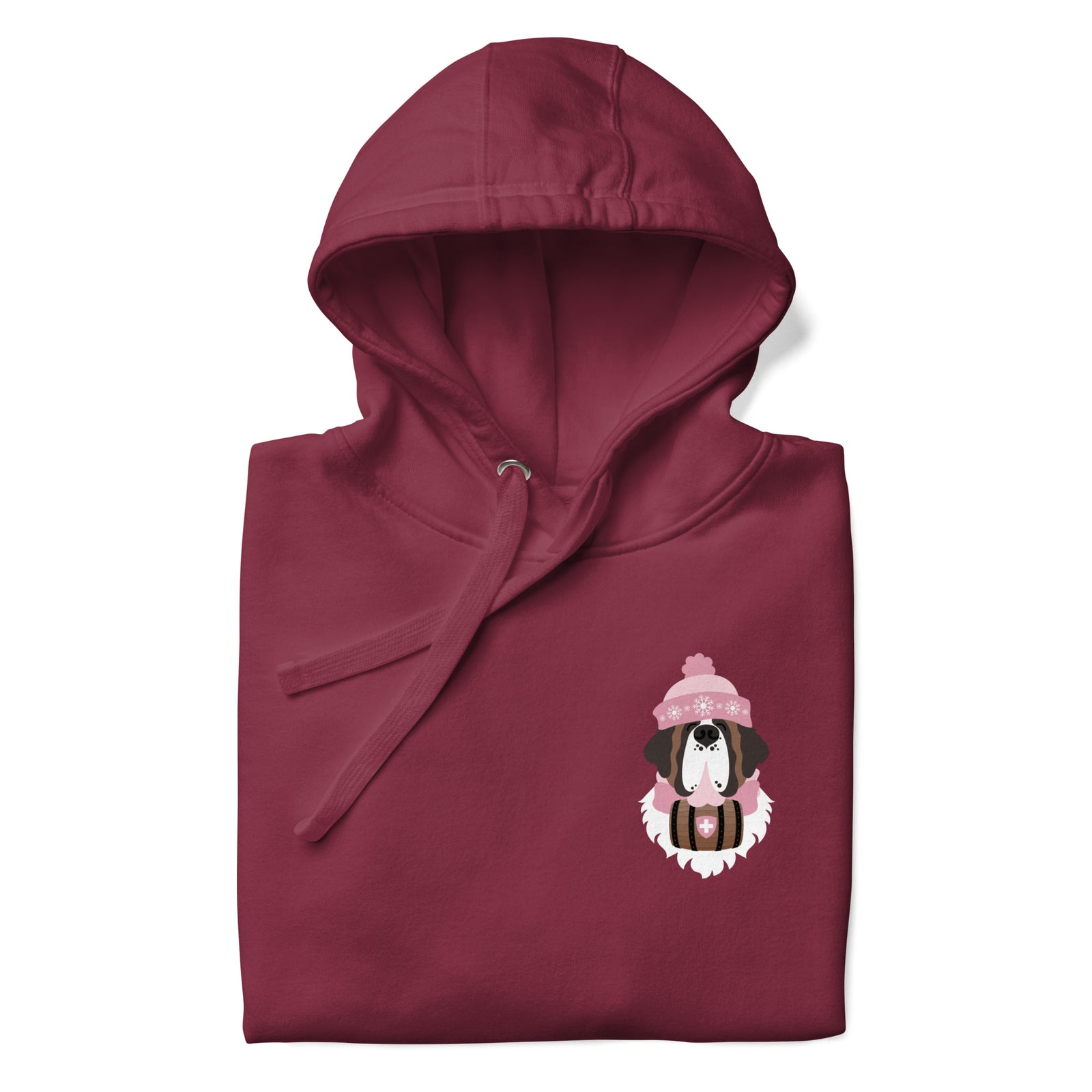 Merry Saintmas Pink Back Hoodie