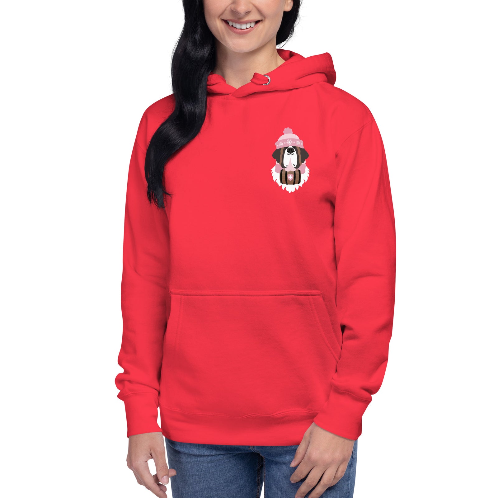 Merry Saintmas Pink Back Hoodie