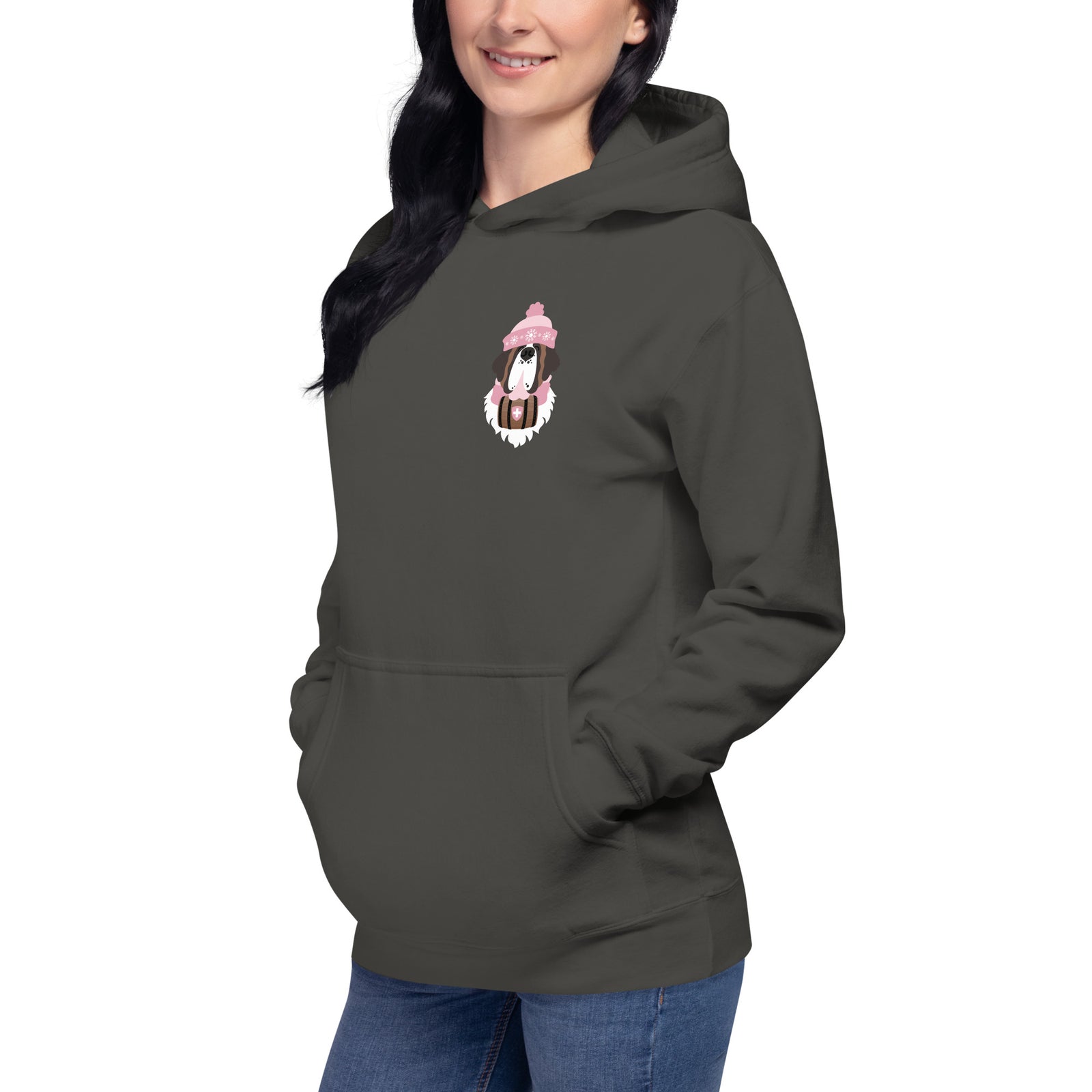 Merry Saintmas Pink Back Hoodie