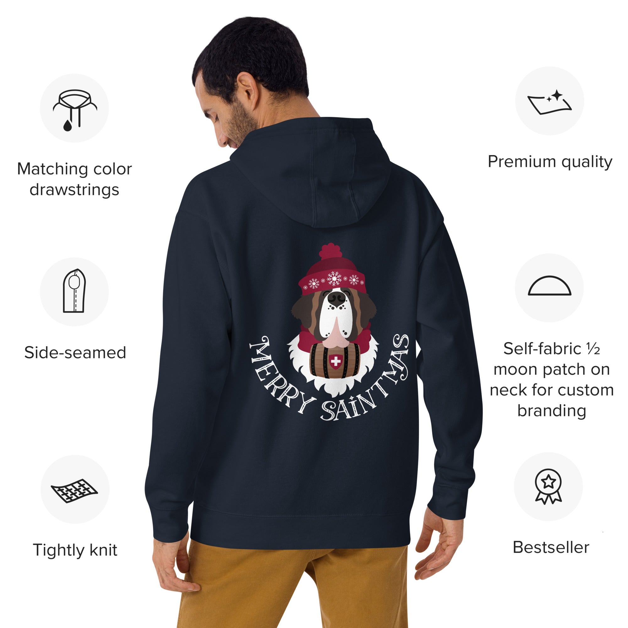 Merry Saintmas Back Hoodie