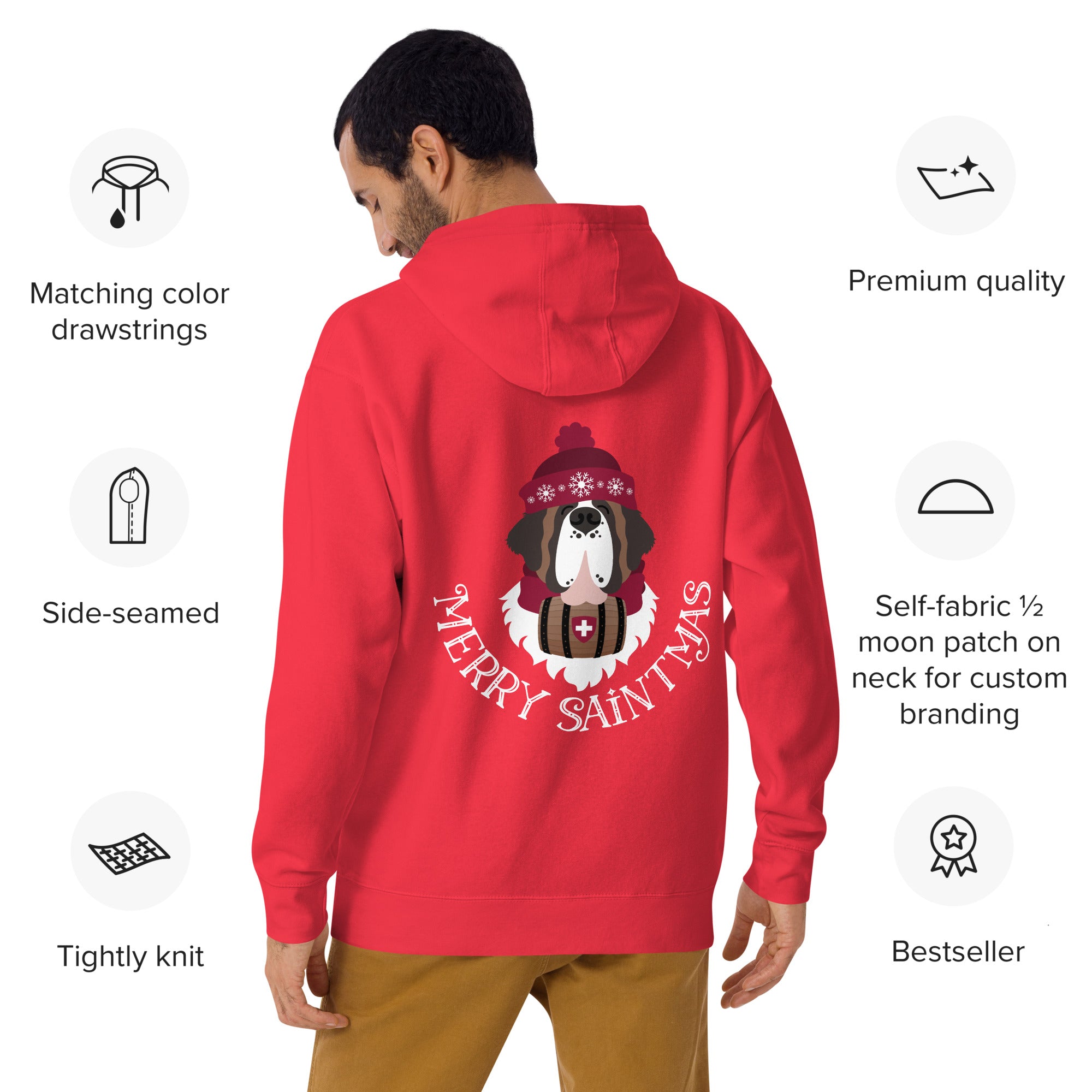 Merry Saintmas Back Hoodie