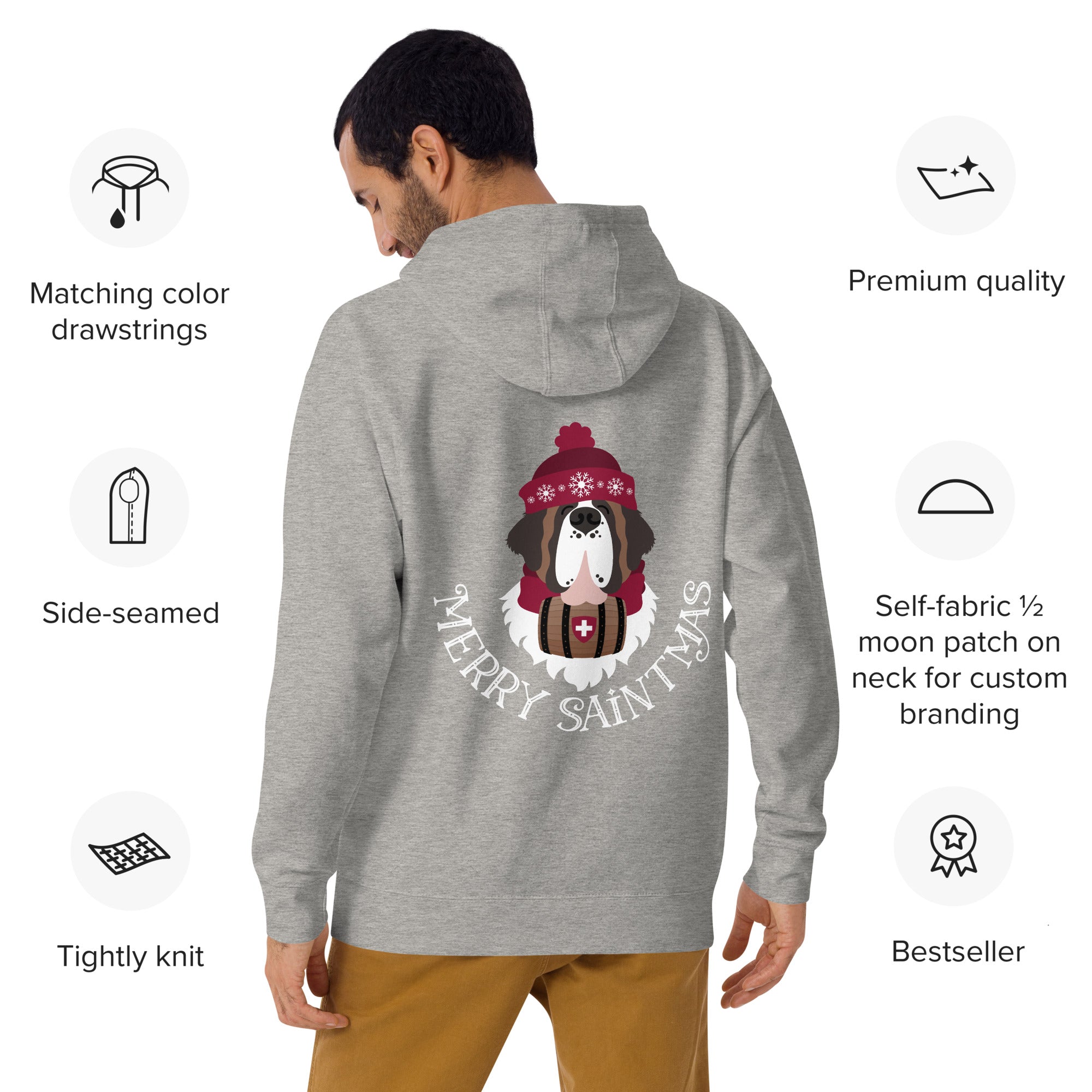 Merry Saintmas Back Hoodie