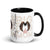 Personalized Big Dog Mom Mug + Color Inside - Lucy + Norman