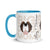 Personalized Big Dog Mom Mug + Color Inside - Lucy + Norman