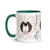 Personalized Big Dog Mom Mug + Color Inside - Lucy + Norman