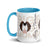 Personalized Big Dog Mom Mug + Color Inside - Lucy + Norman