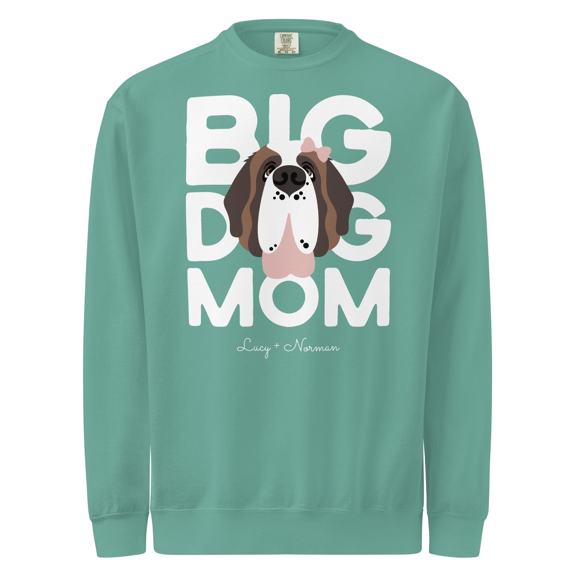 Personalized Female Big Dog Mom Sweatshirt - Lucy + Norman