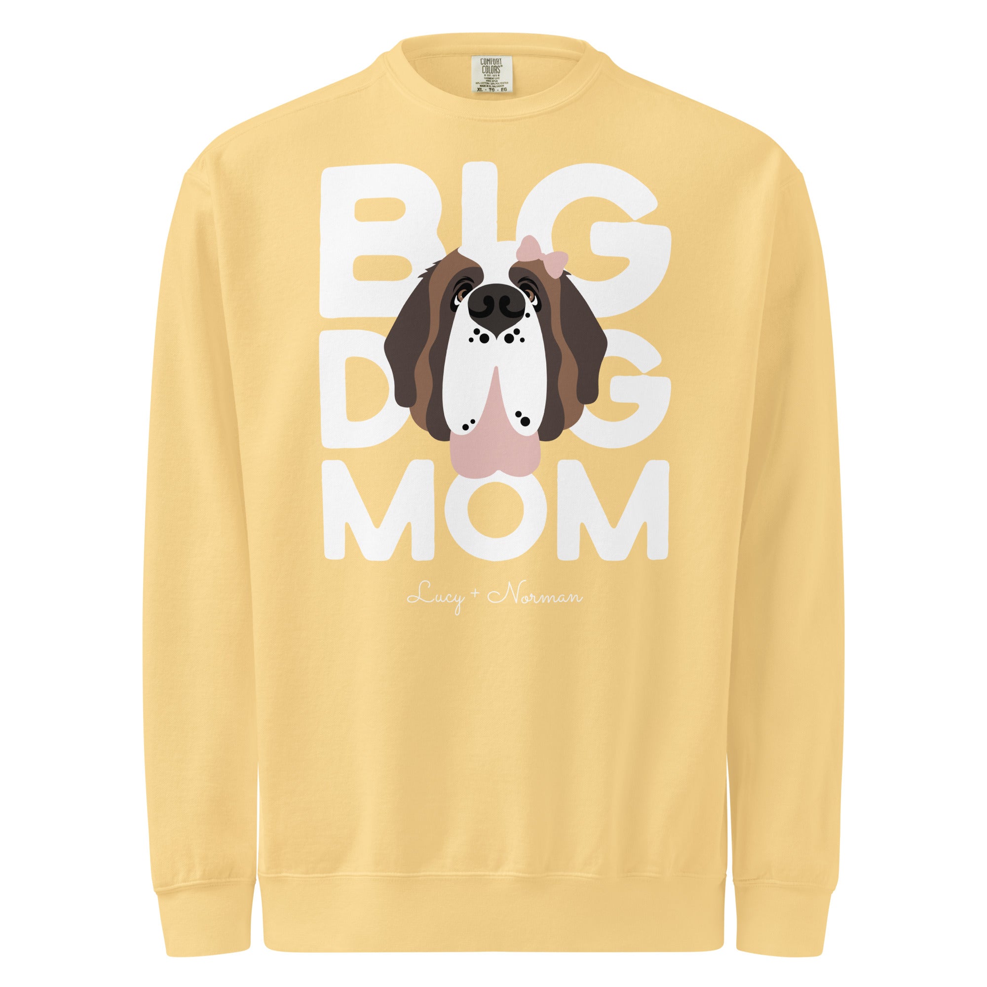 Personalized Female Big Dog Mom Sweatshirt - Lucy + Norman