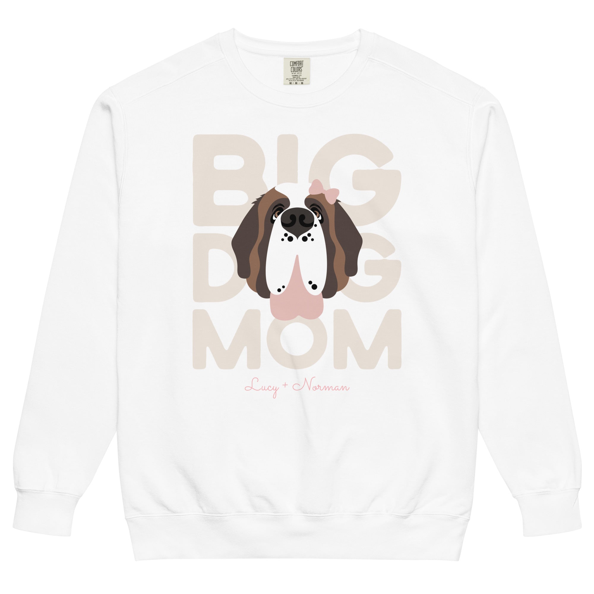 Personalized Female Big Dog Mom Sweatshirt - Lucy + Norman