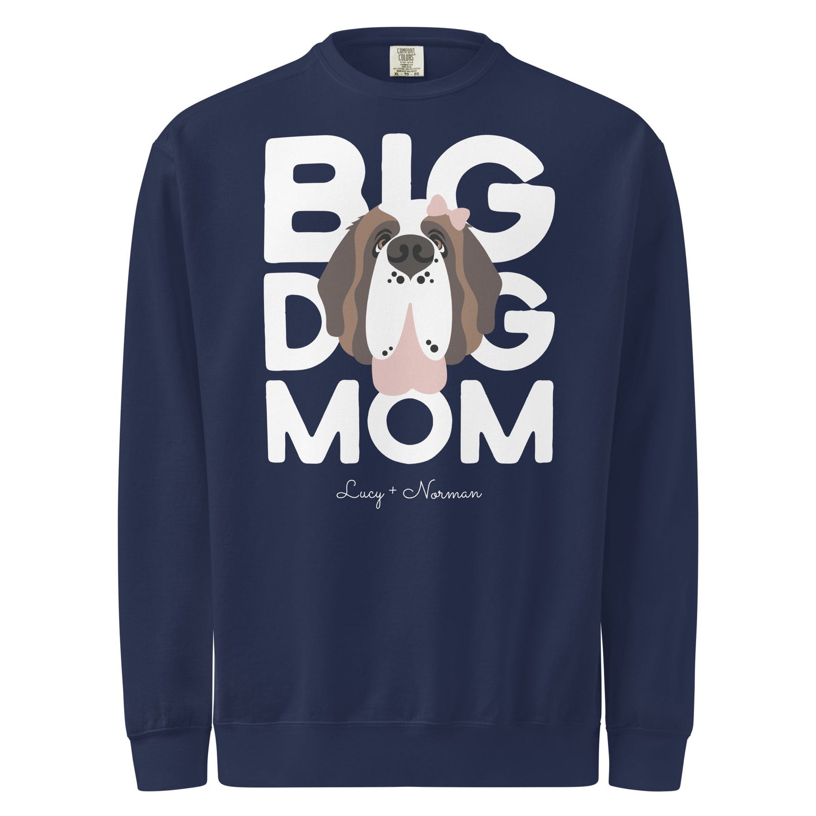 Personalized Female Big Dog Mom Sweatshirt - Lucy + Norman