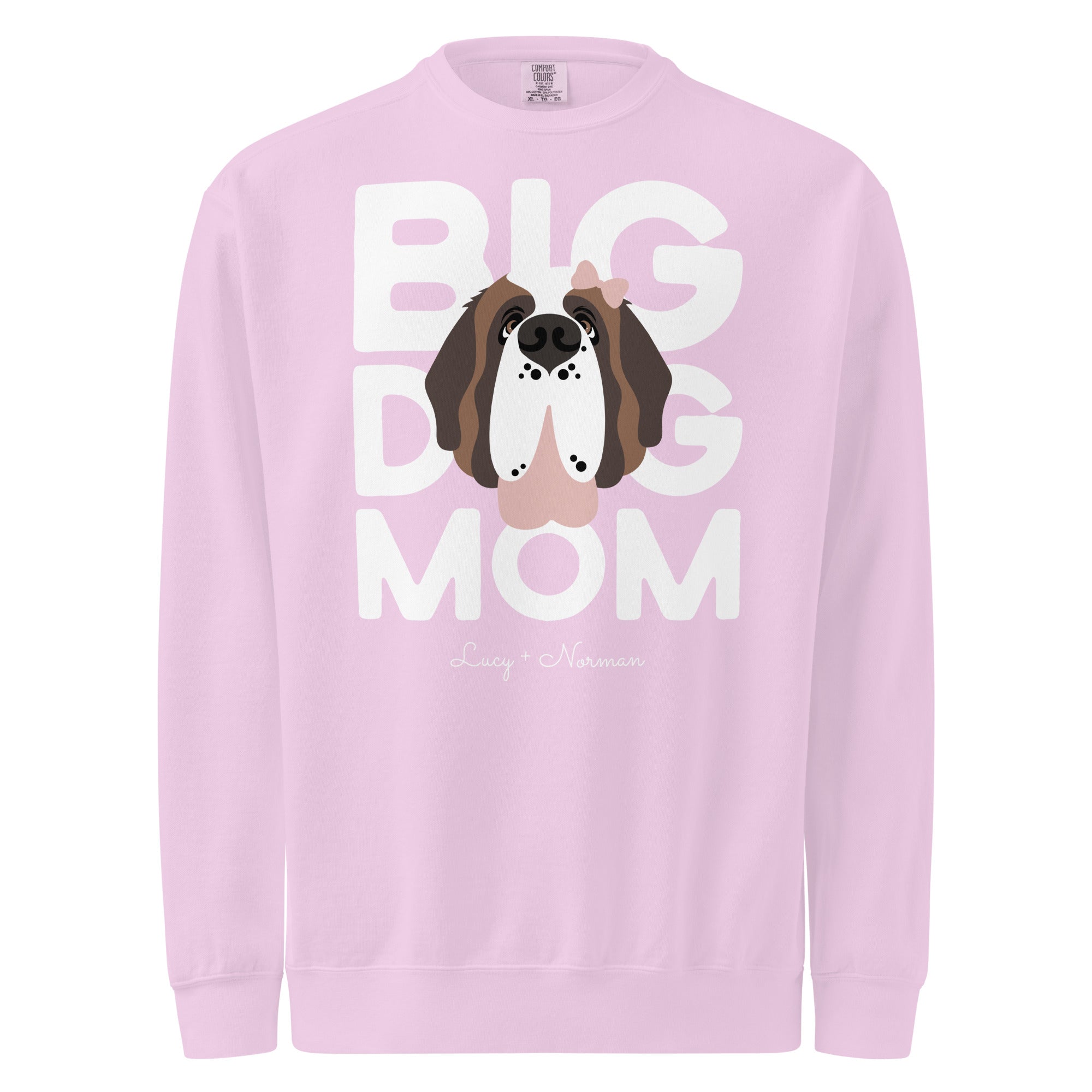 Personalized Female Big Dog Mom Sweatshirt - Lucy + Norman