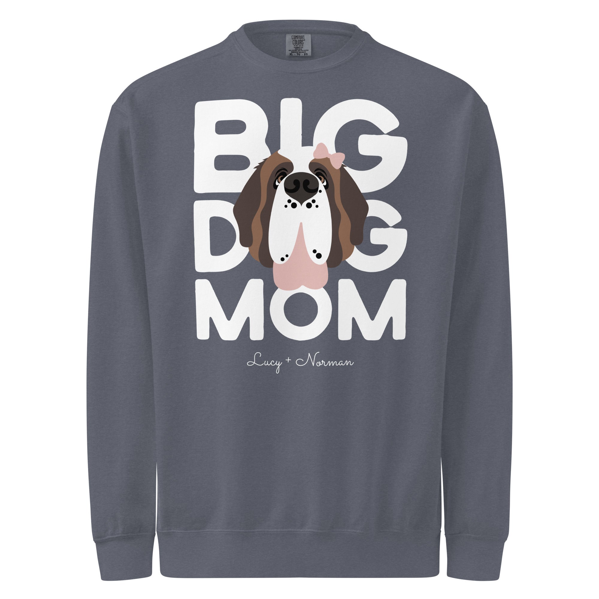 Personalized Female Big Dog Mom Sweatshirt - Lucy + Norman