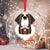 Personalized Name Saint Bernard Crystal Glass Ornament - Lucy + Norman