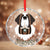 Personalized Name Saint Bernard Crystal Glass Ornament - Lucy + Norman