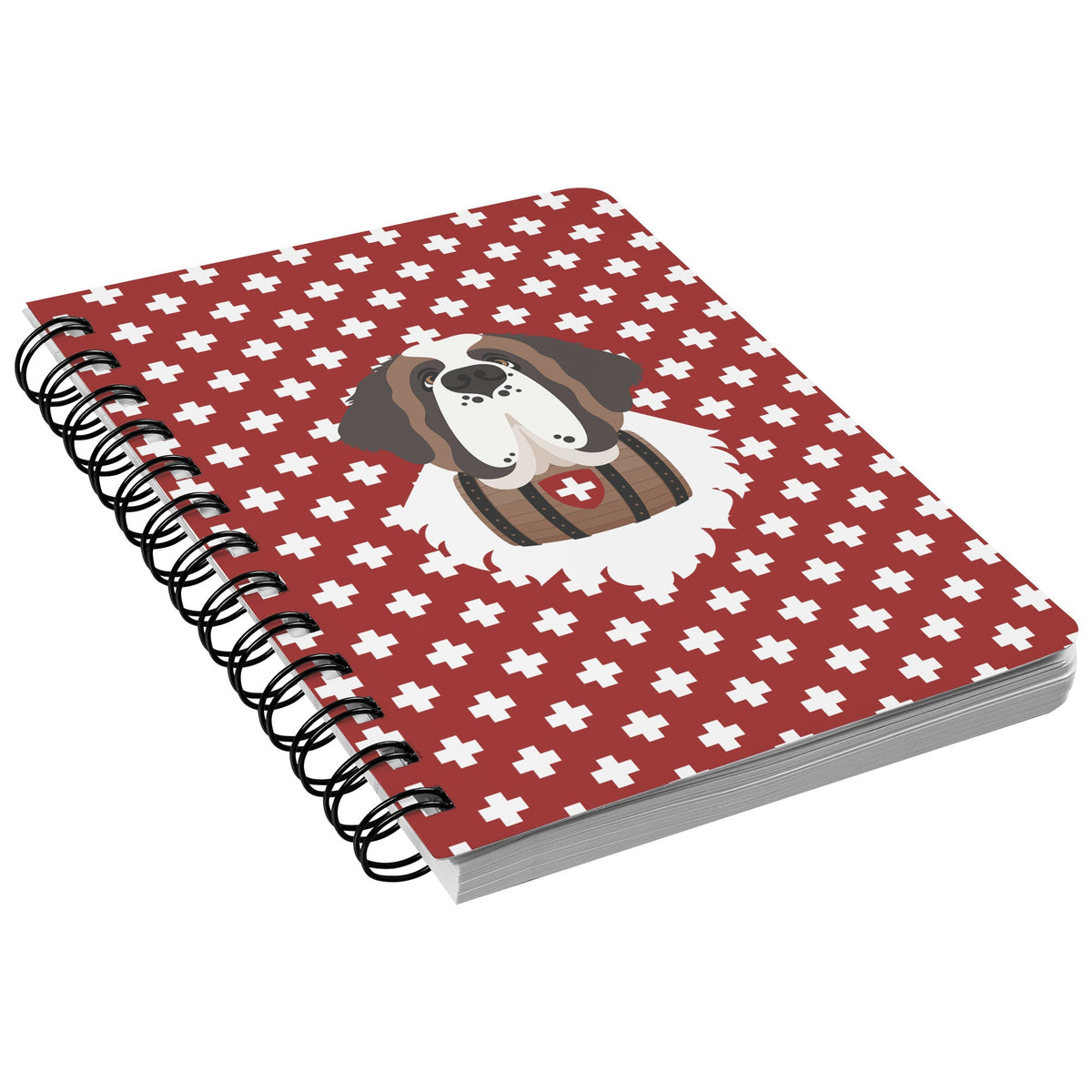 Red Cross Saint Bernard Spiral Notebook - Lucy + Norman