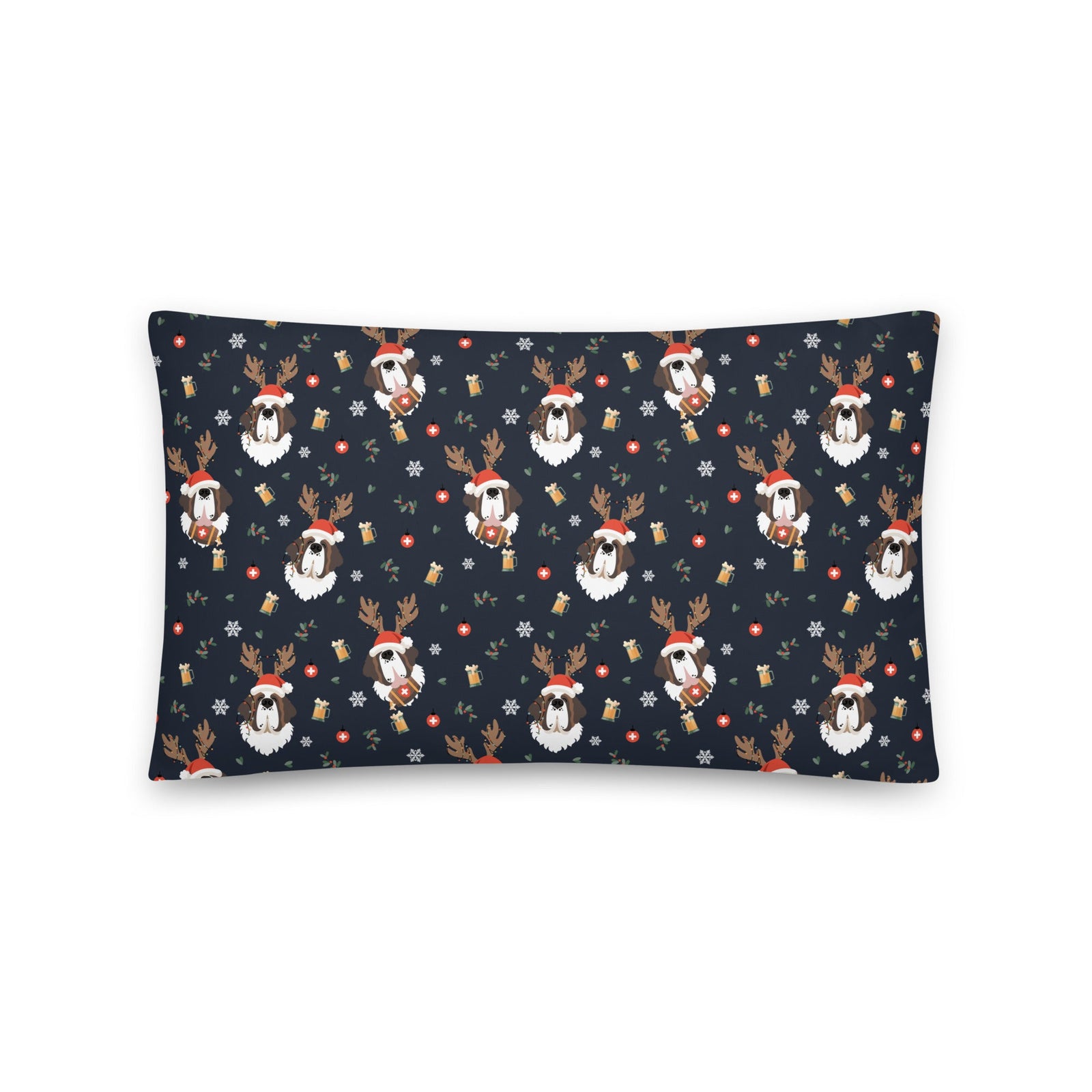 Reindeer Saint Beer Throw Pillow - Lucy + Norman