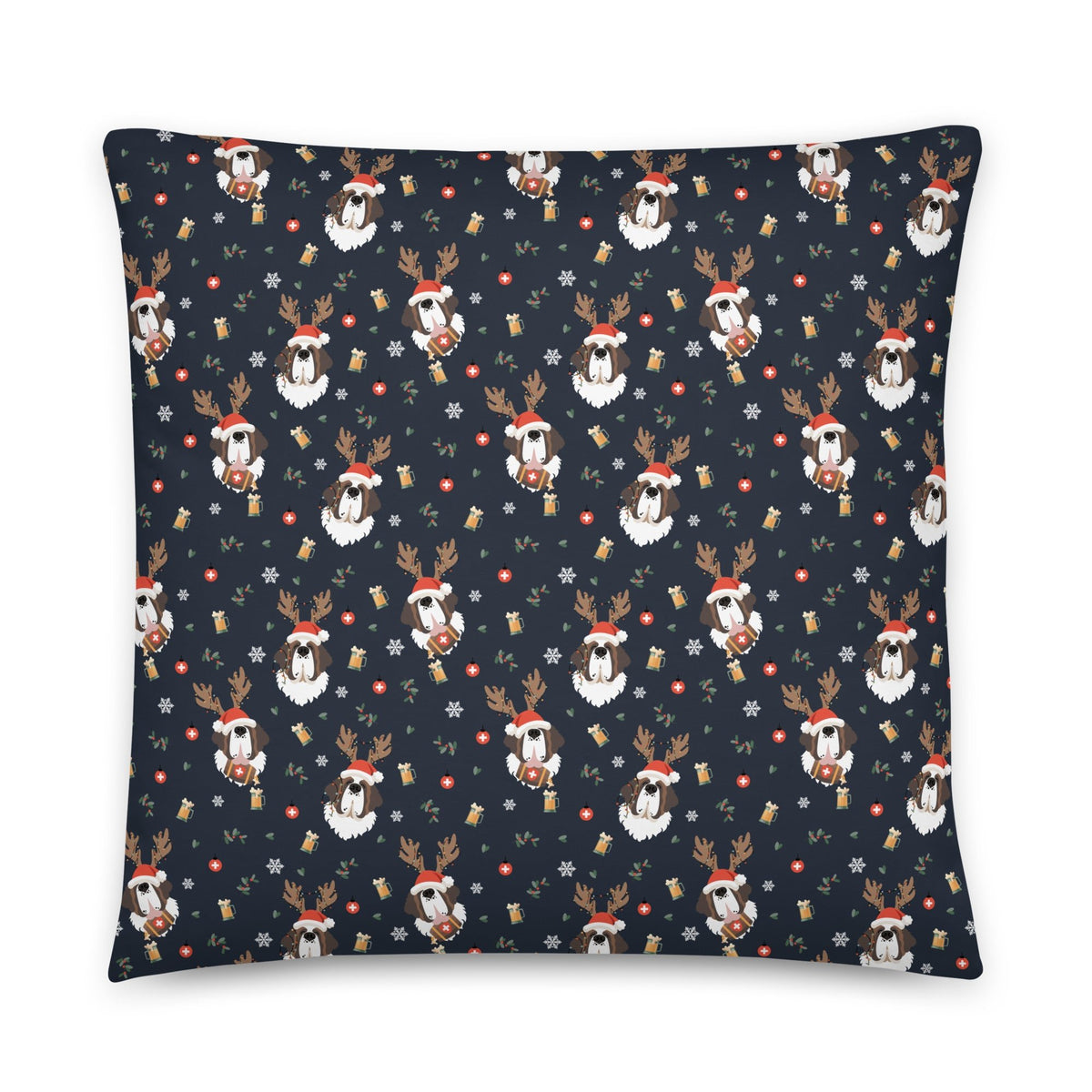 Reindeer Saint Beer Throw Pillow - Lucy + Norman
