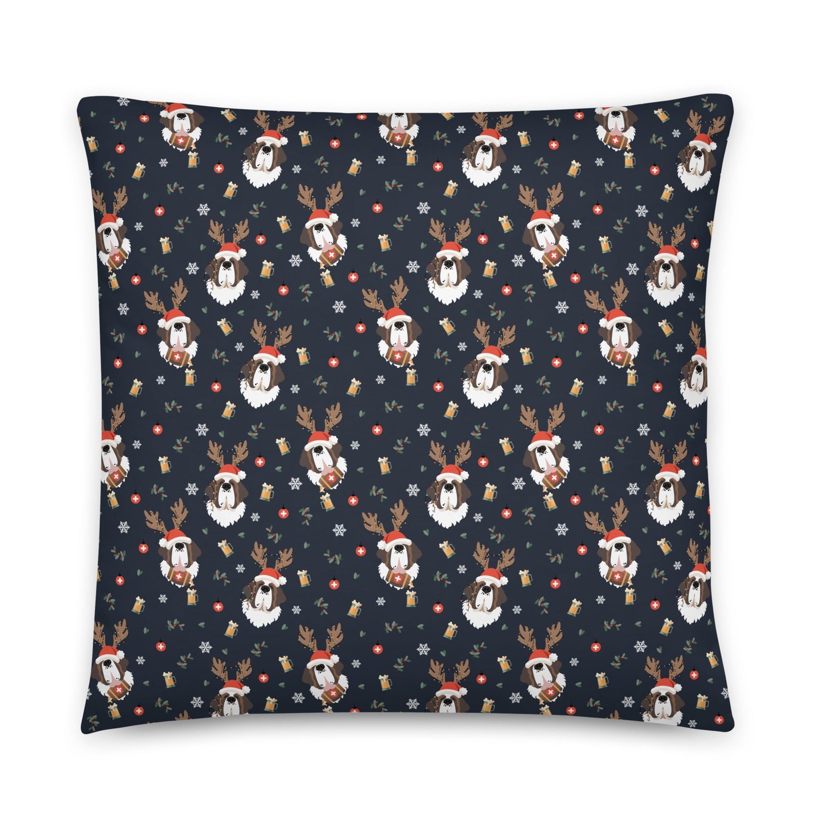 Reindeer Saint Beer Throw Pillow - Lucy + Norman