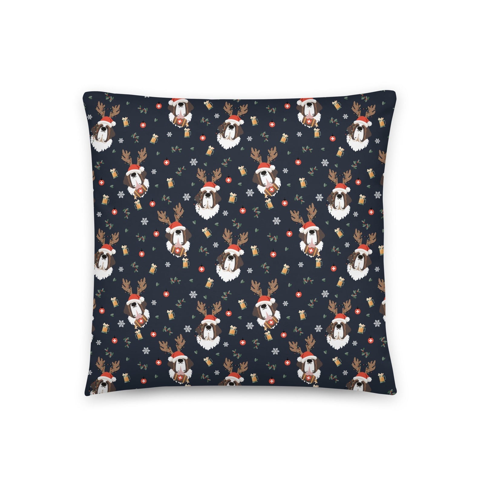 Reindeer Saint Beer Throw Pillow - Lucy + Norman