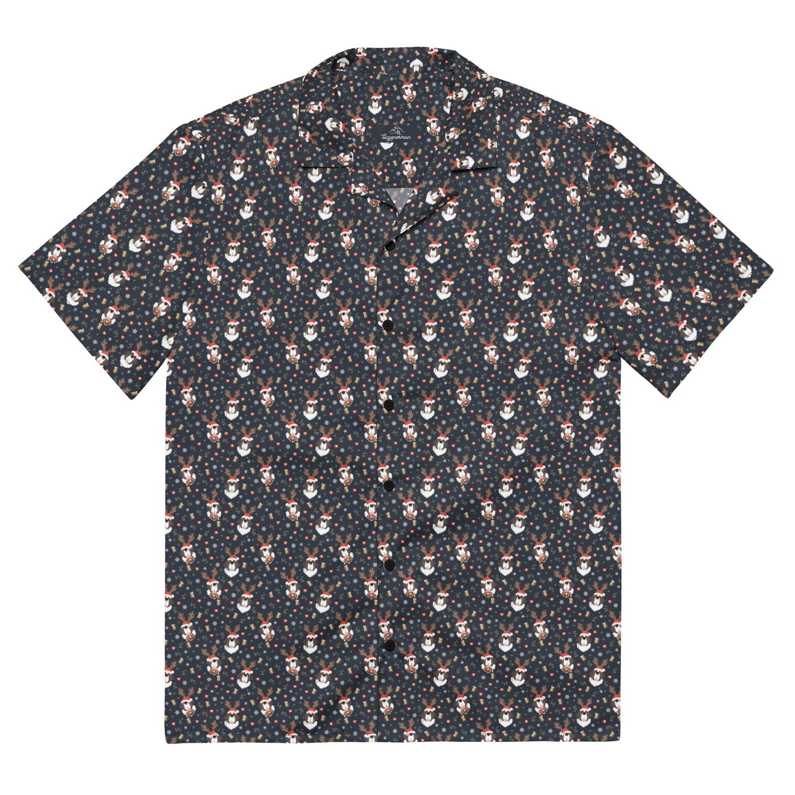 Reindeer Saint Beer Unisex Button Shirt - Lucy + Norman