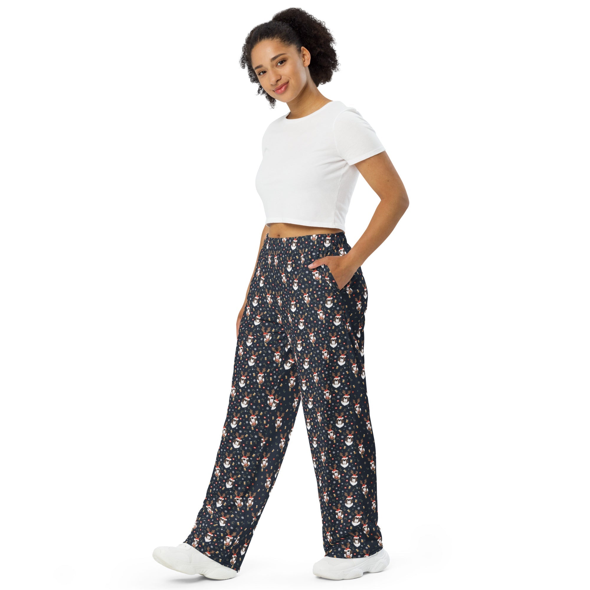 Reindeer St Beer Unisex Lounge Pants - Lucy + Norman