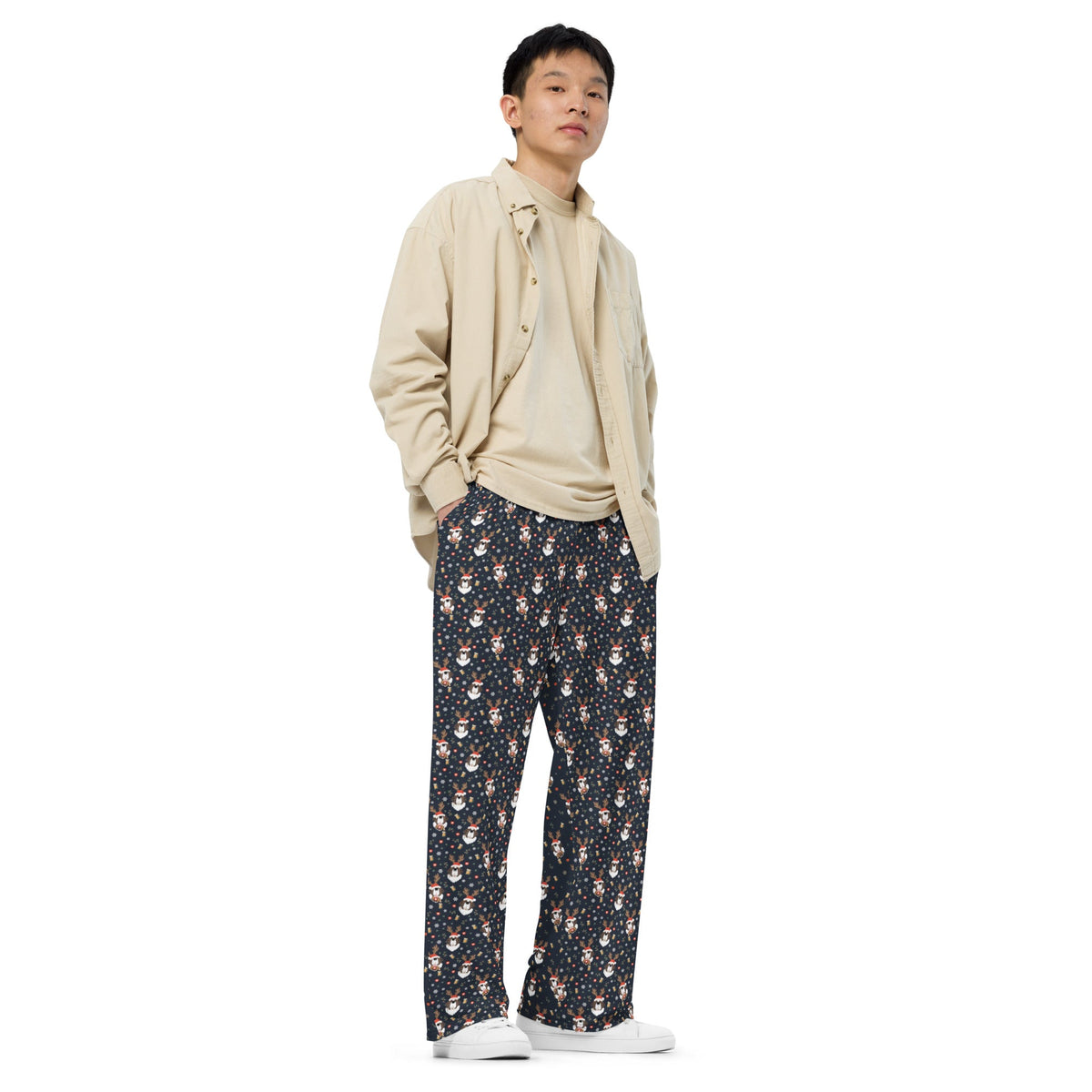 Reindeer St Beer Unisex Lounge Pants - Lucy + Norman