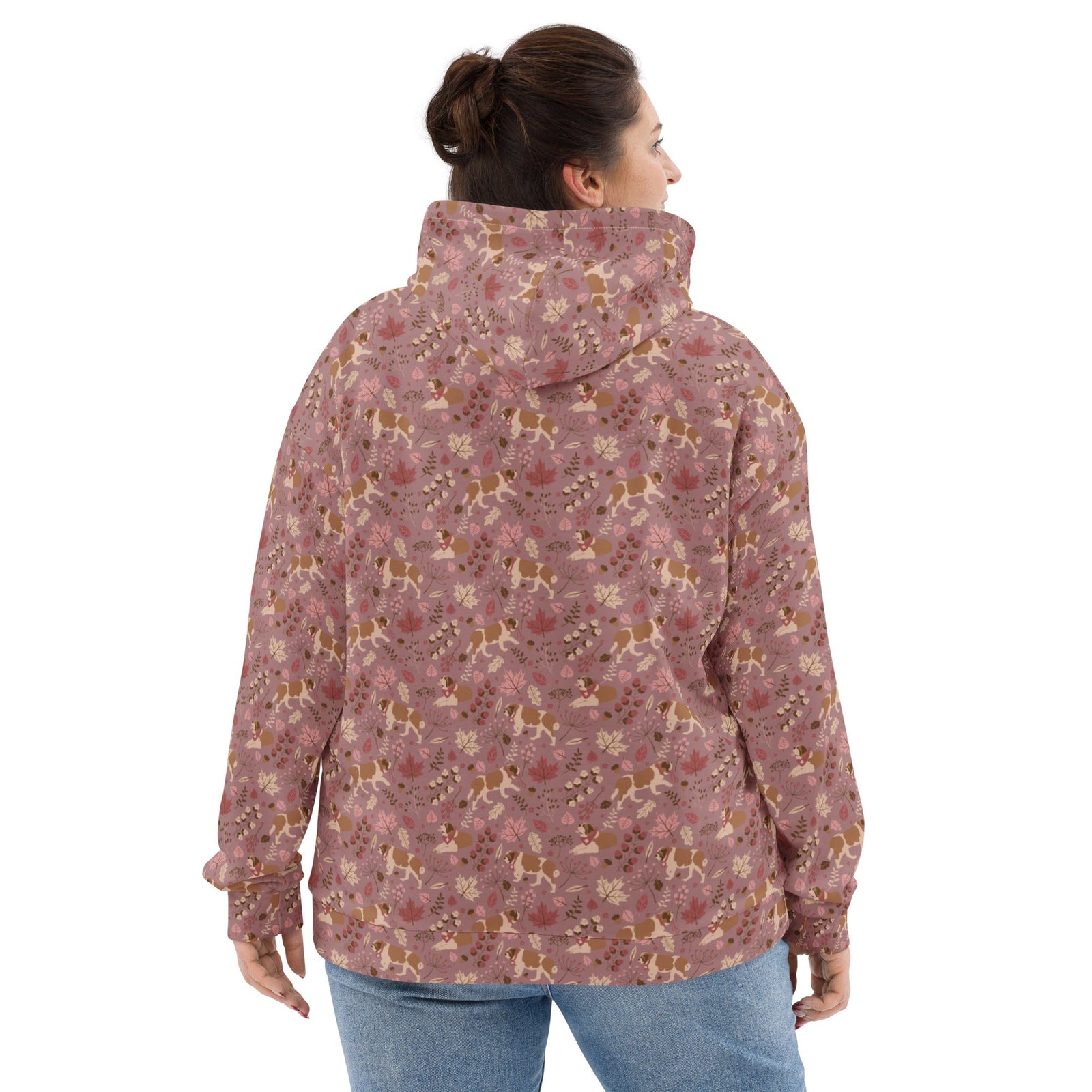 Rosy Fall Saint Bernard Hoodie - Lucy + Norman