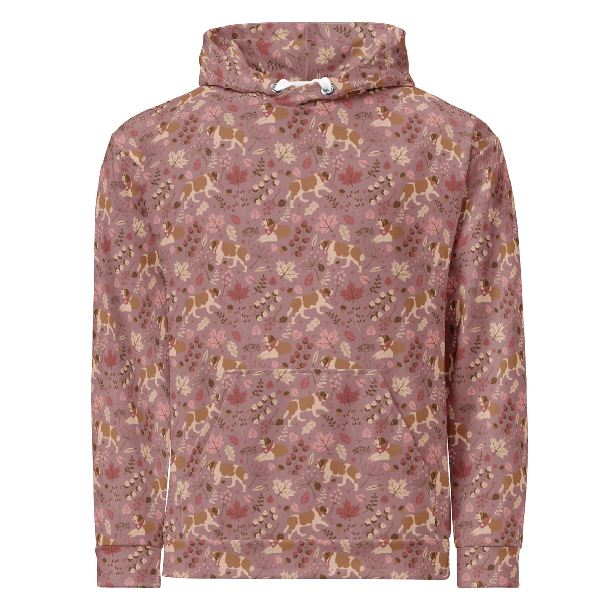 Rosy Fall Saint Bernard Hoodie - Lucy + Norman