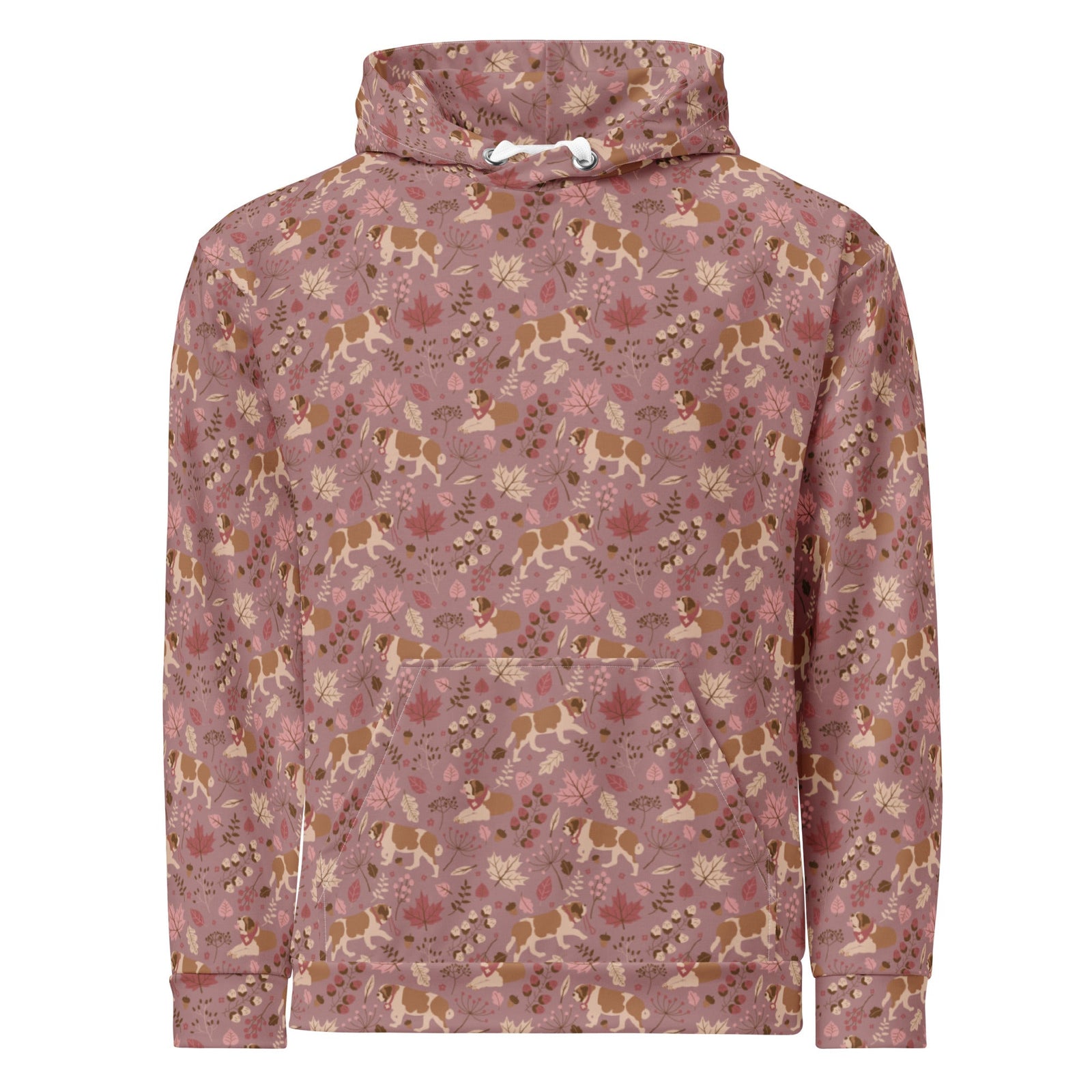 Rosy Fall Saint Bernard Hoodie - Lucy + Norman