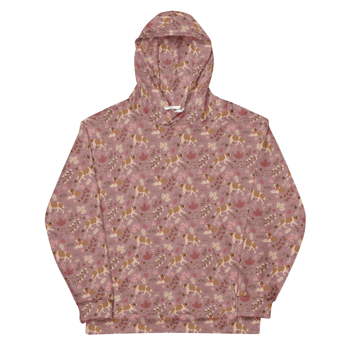 Rosy Fall Saint Bernard Hoodie - Lucy + Norman