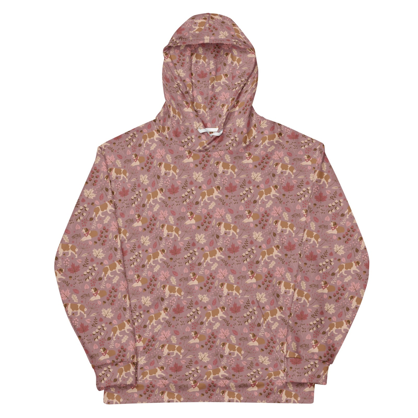 Rosy Fall Saint Bernard Hoodie - Lucy + Norman