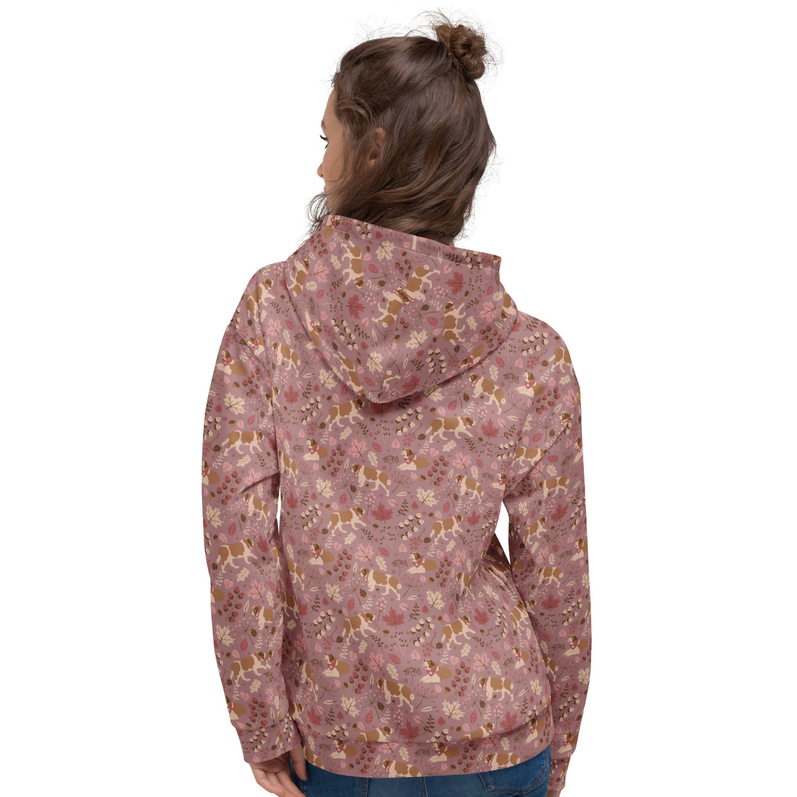 Rosy Fall Saint Bernard Hoodie - Lucy + Norman