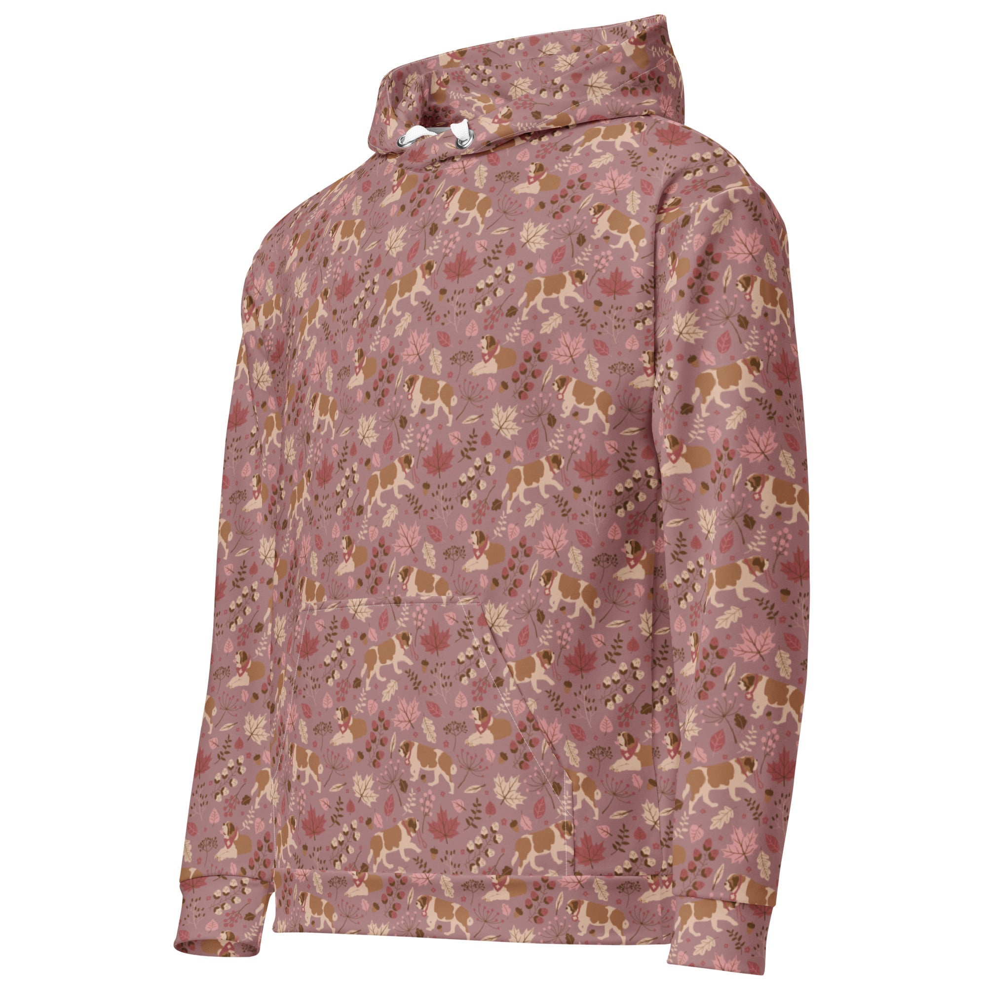 Rosy Fall Saint Bernard Hoodie - Lucy + Norman