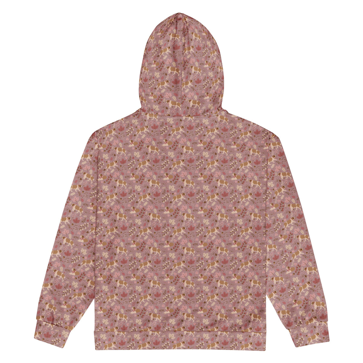 Rosy Fall Saint Bernard Zip Hoodie - Lucy + Norman