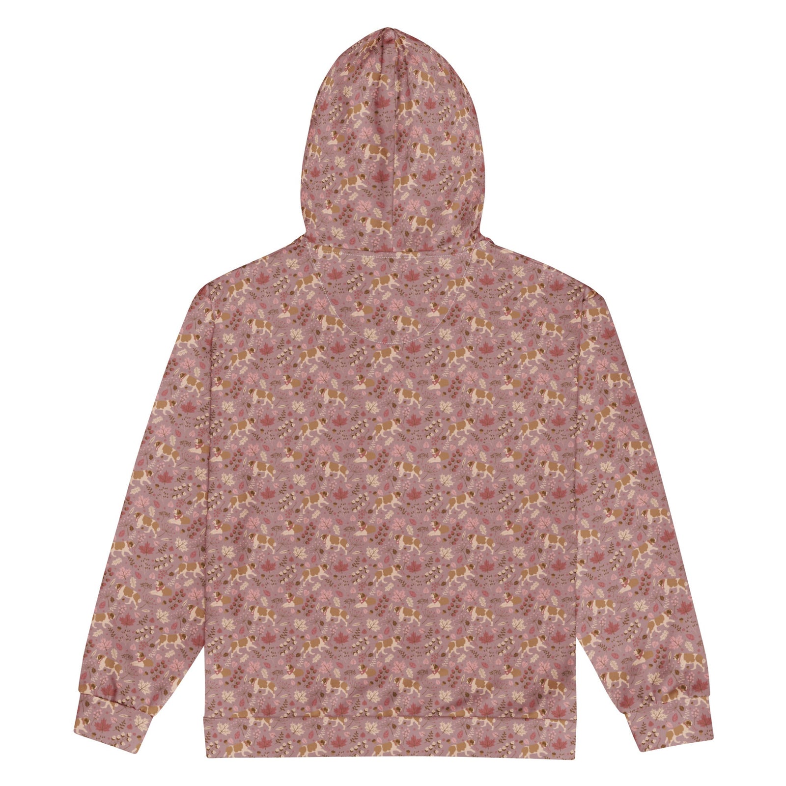Rosy Fall Saint Bernard Zip Hoodie - Lucy + Norman