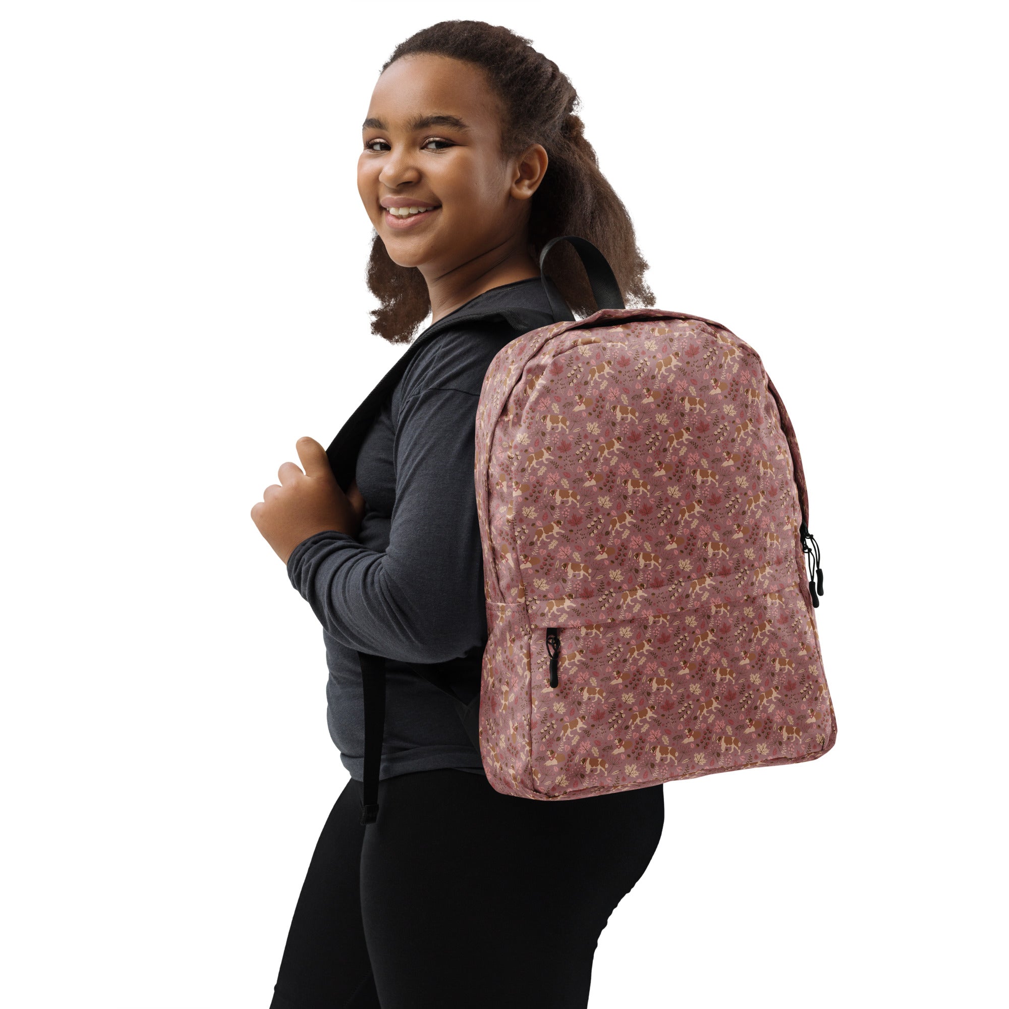 Rosy Fall St Bernard Backpack - Lucy + Norman