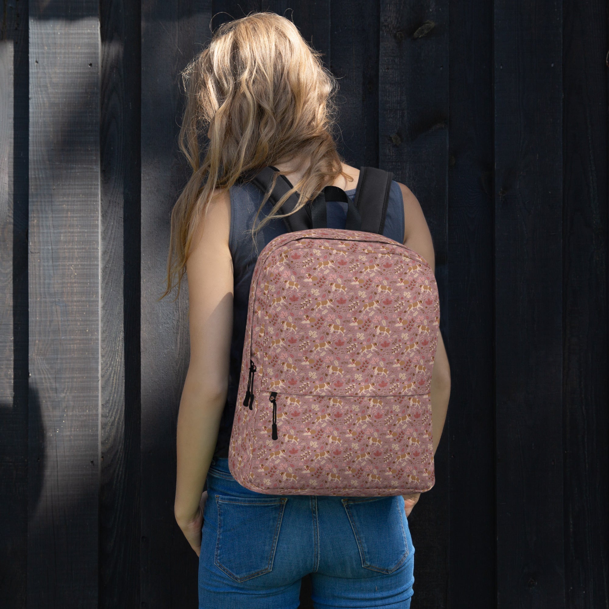Rosy Fall St Bernard Backpack - Lucy + Norman