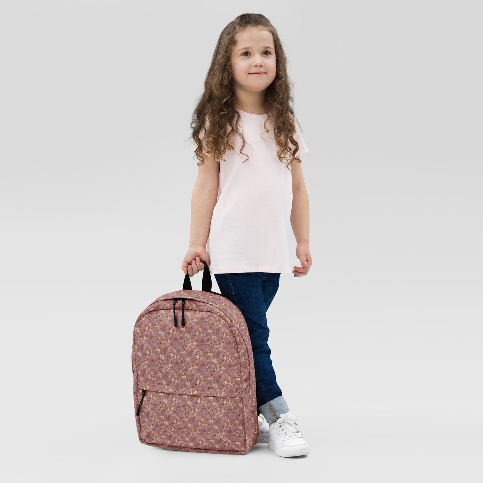 Rosy Fall St Bernard Backpack - Lucy + Norman