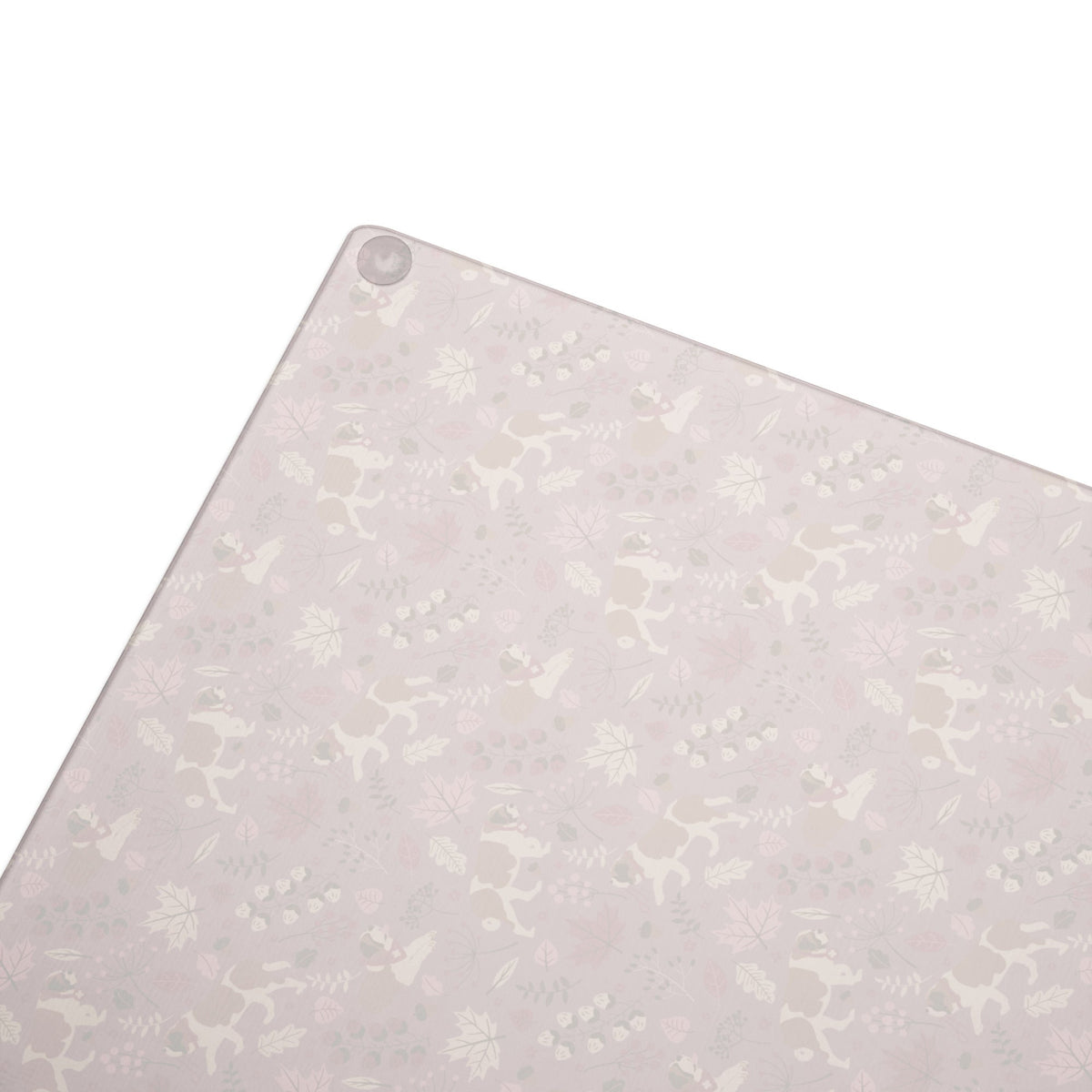 Rosy Fall St Bernard Glass Cutting Board - Lucy + Norman