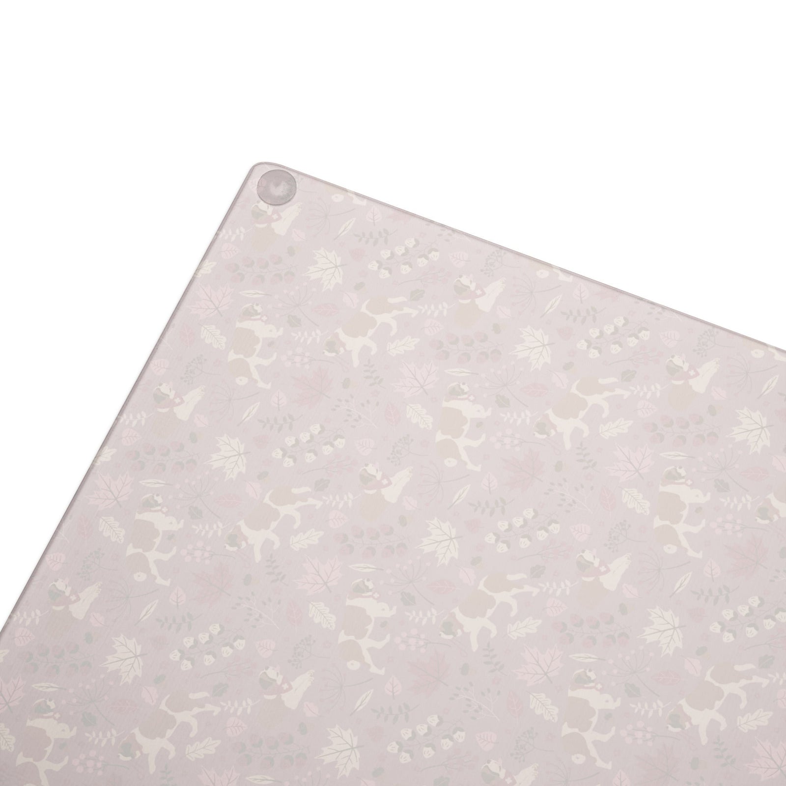 Rosy Fall St Bernard Glass Cutting Board - Lucy + Norman