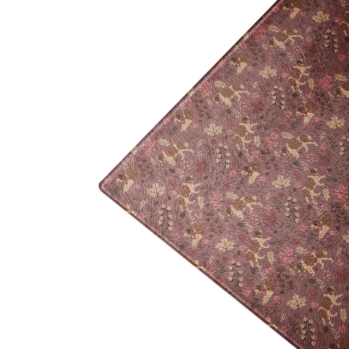 Rosy Fall St Bernard Glass Cutting Board - Lucy + Norman