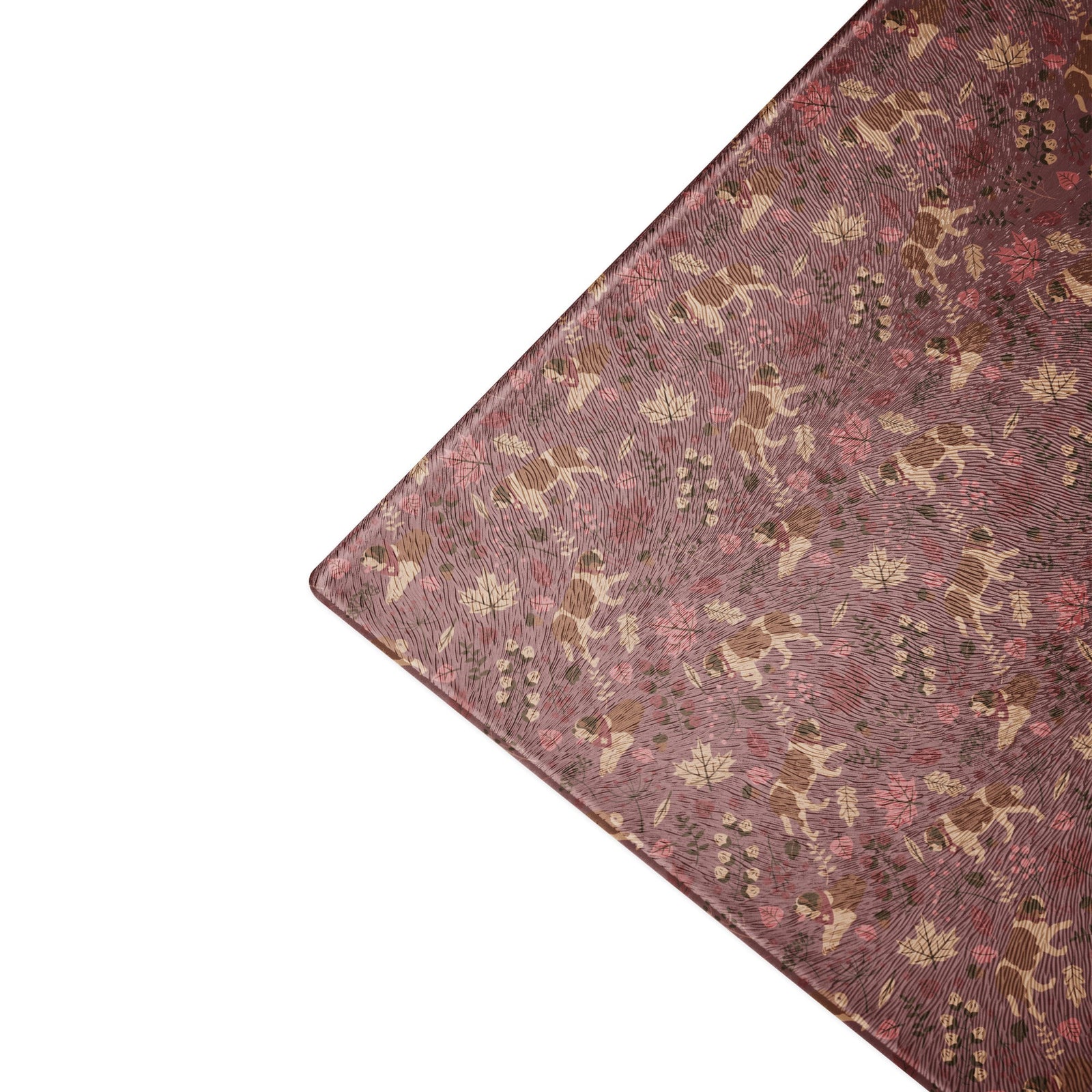 Rosy Fall St Bernard Glass Cutting Board - Lucy + Norman