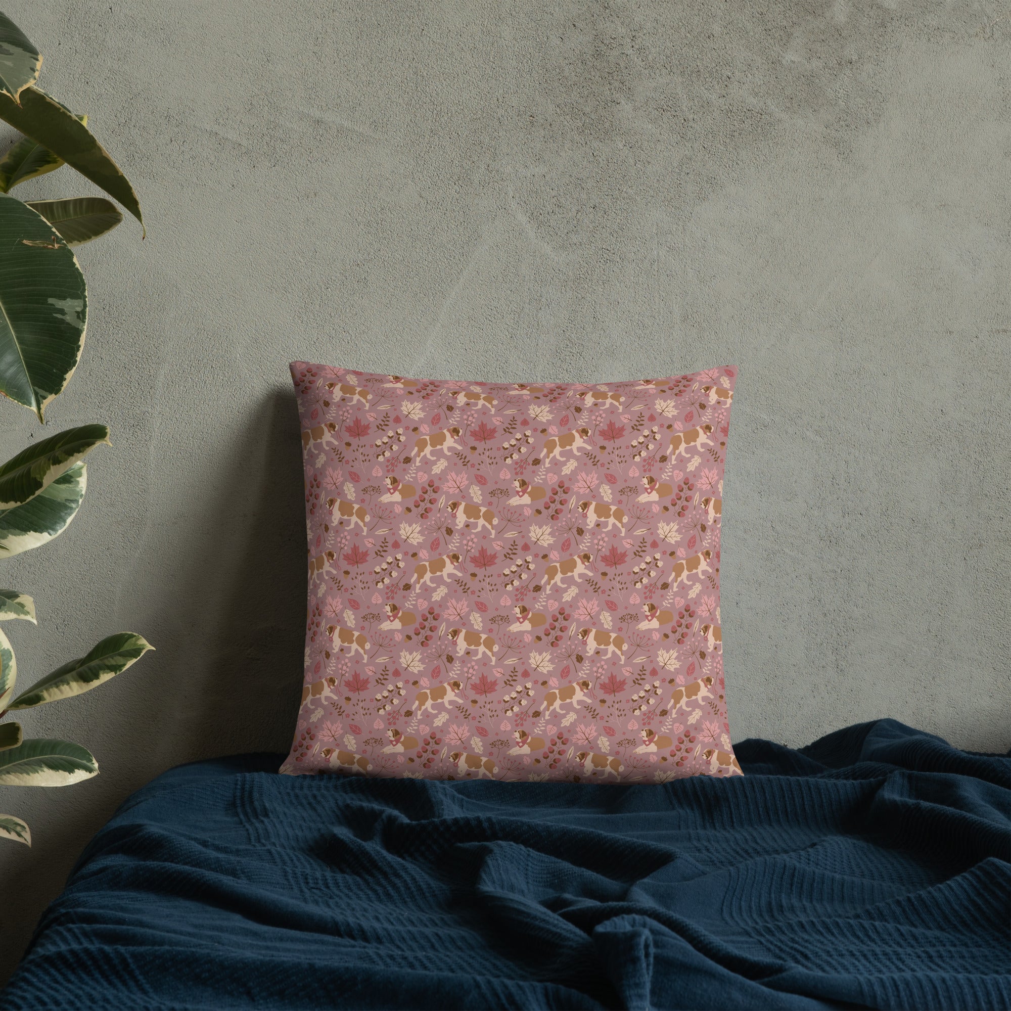 Rosy Fall Throw Pillow - Lucy + Norman