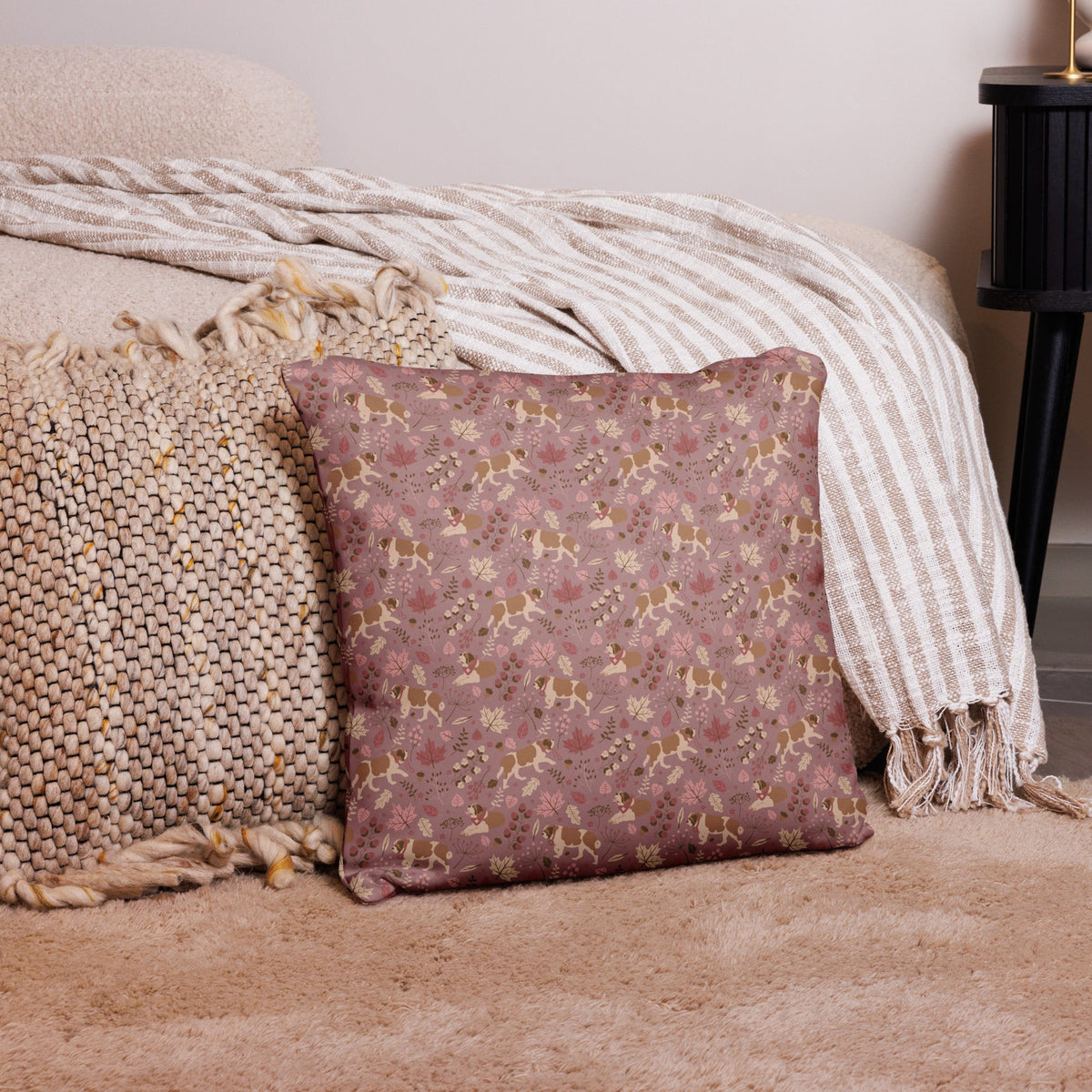 Rosy Fall Throw Pillow - Lucy + Norman