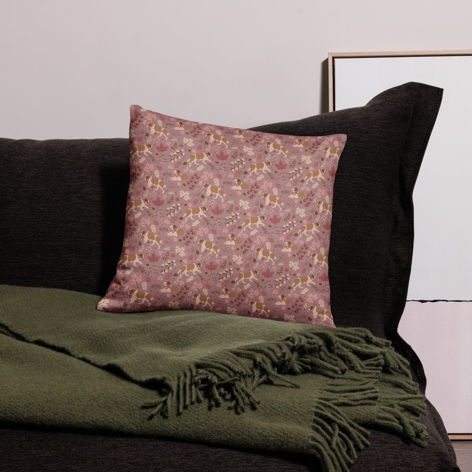 Rosy Fall Throw Pillow - Lucy + Norman