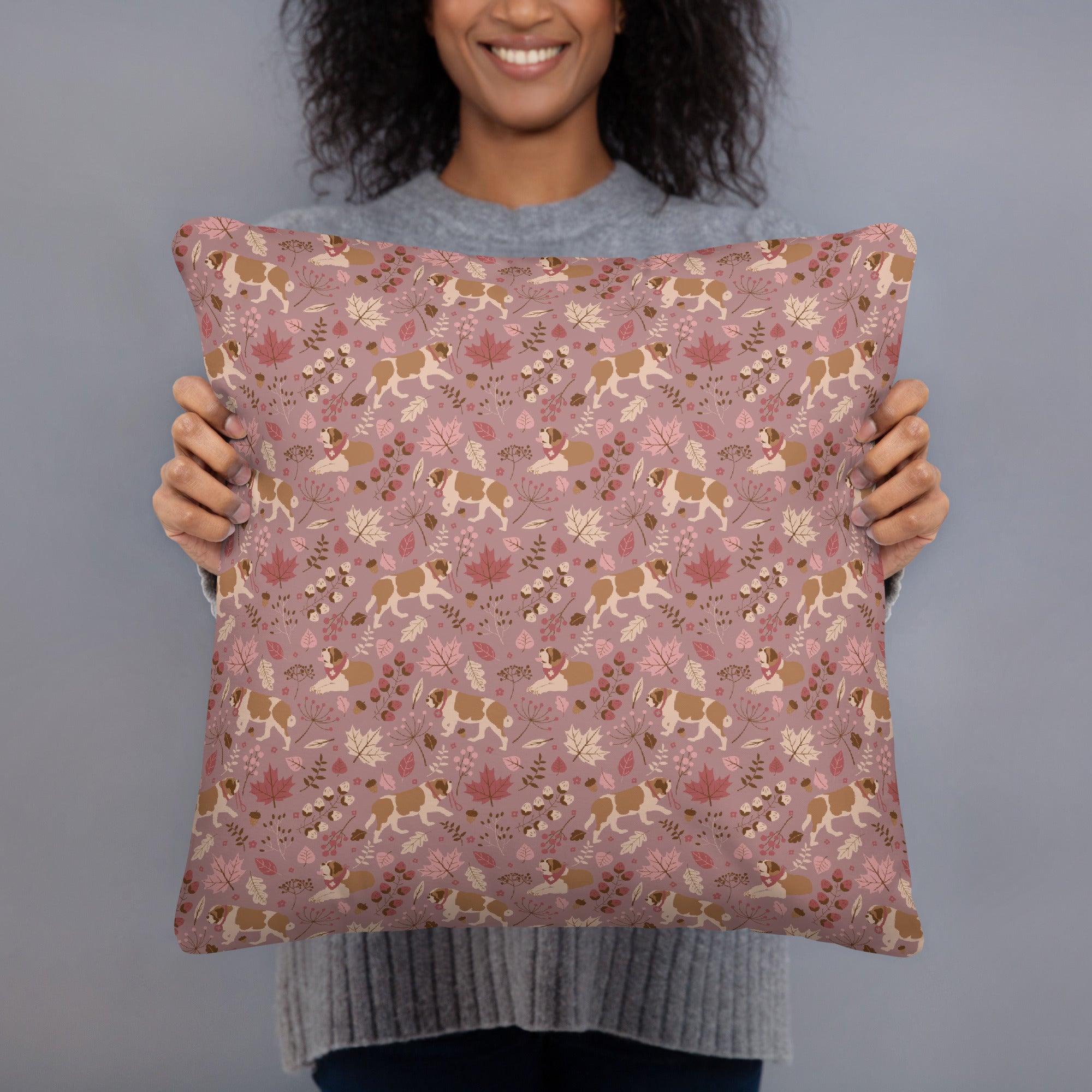 Rosy Fall Throw Pillow - Lucy + Norman