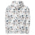 St Bernard Alpine Mountain Pattern Hoodie